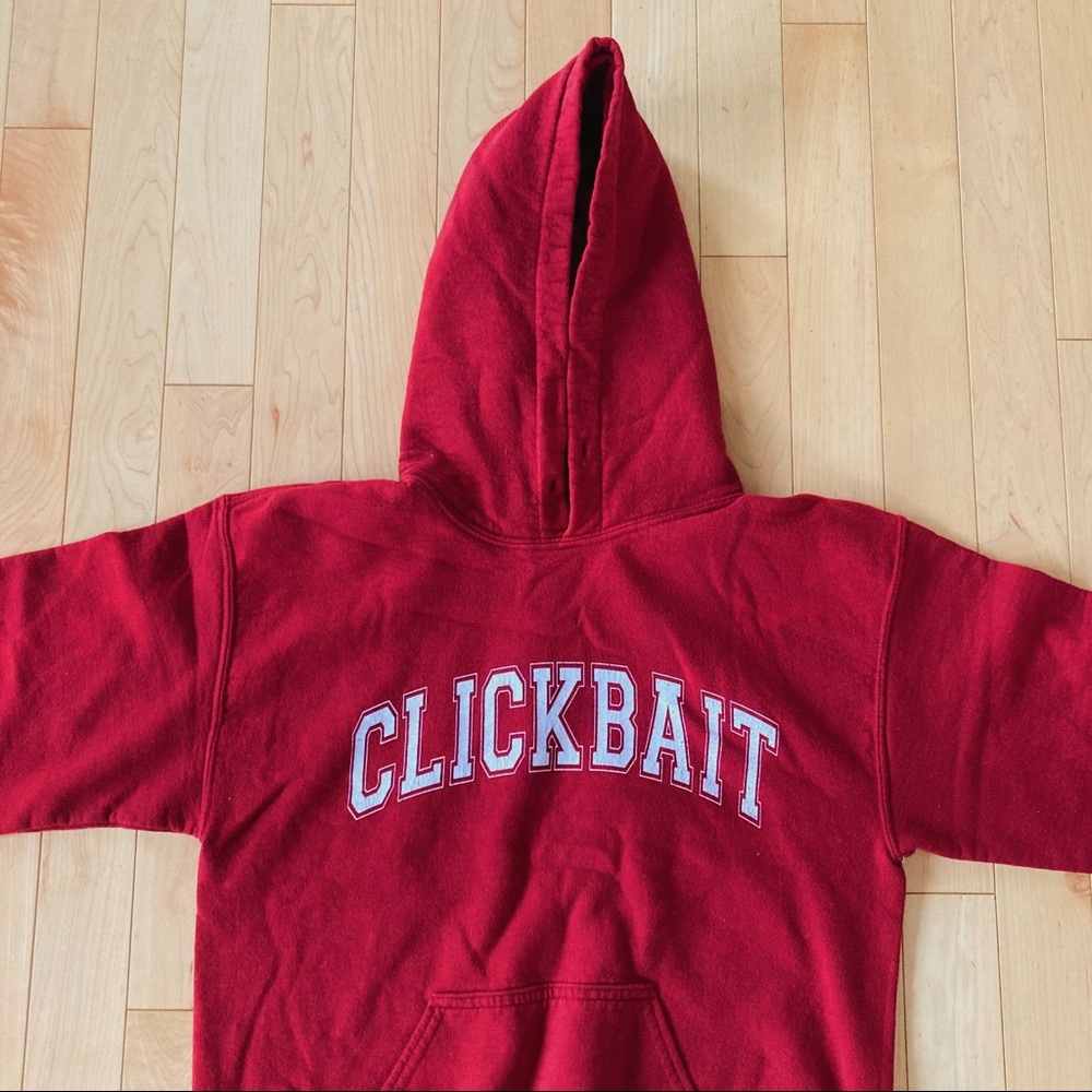 Red Clickbait Hoodie